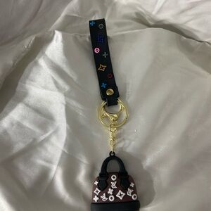 Fashion Black and Brown Keychain Accessory